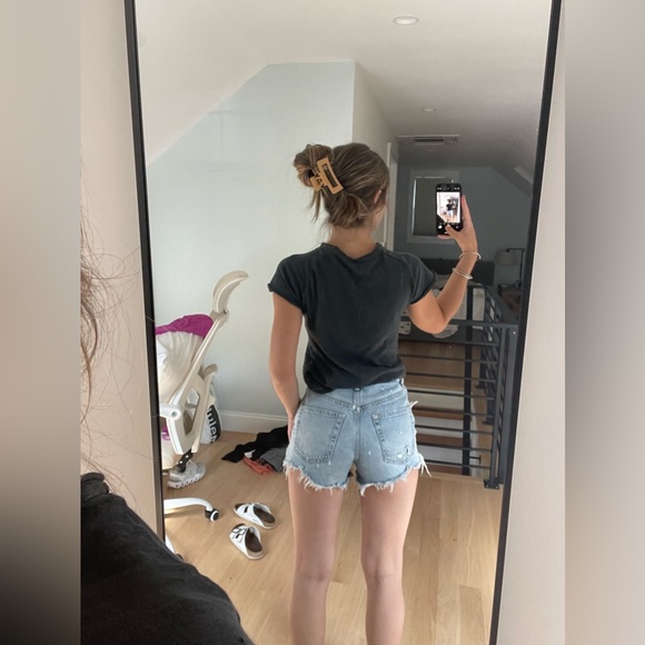 High Waisted Denim Shorts - Picture 3 of 5